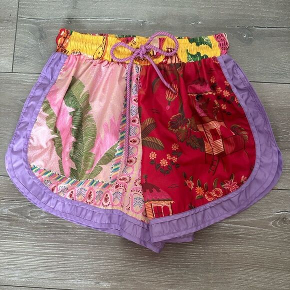 FARM Rio | Mixed Scarves Tropical Printed Shorts - Picture 7 of 8